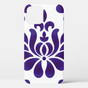 Abstraktes Blumen-Dekor-Ornament-Hintergrund Damas Case-Mate iPhone Hülle
