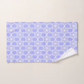 Abstraktes Blumen-Mandala-Muster auf Hellblau Badhandtuch Set (Handtuch)