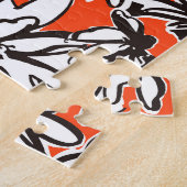 Abstraktes Blumen-Nahtlos-Muster-Material Puzzle (Seite)