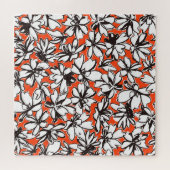 Abstraktes Blumen-Nahtlos-Muster-Material Puzzle (Horizontal)