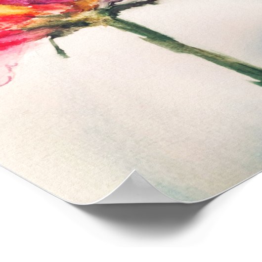 Abstraktes Blumen Premium 12x18 Leinwände Gloss Po Poster (Ecke)