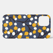 Abstraktes Blumen- und Blätter-Muster Case-Mate iPhone Hülle (Rückseite (Horizontal))