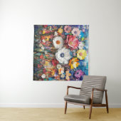 Abstraktes Blumenband Wandteppich (Beispiel (Horizontal))