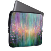 Abstraktes Blumenbild mit lebendigen Farben Laptopschutzhülle (Vorne Rechts)