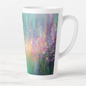 Abstraktes Blumenbild mit lebendigen Farben Milchtasse (Rechts)