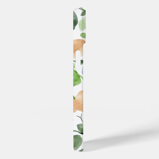 Abstraktes Blumenblau, Blüte, grünes Wasser Case-Mate iPhone Hülle (Rückseite / Rechts)