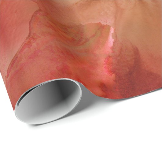 Abstraktes Blumenblumenblatt-Seidenpapier Geschenkpapier (Rolleneckpunkt)