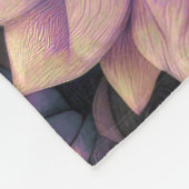 Abstraktes Blumendesign Fleecedecke (Ecke)