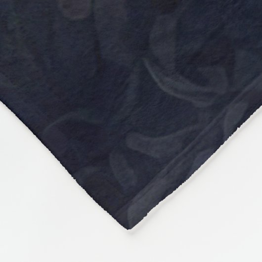 Abstraktes Blumendesign Fleecedecke (Ecke)