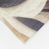Abstraktes Blumendesign Fleecedecke (Ecke)