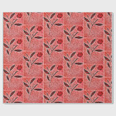 Abstraktes Blumendesign Geschenkpapier (Flach)