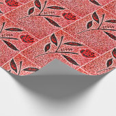 Abstraktes Blumendesign Geschenkpapier (Ecke)
