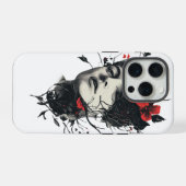 Abstraktes Blumendesign iPhone Hülle (Rückseite (Horizontal))