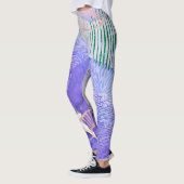 Abstraktes Blumendesign Leggings (Links)