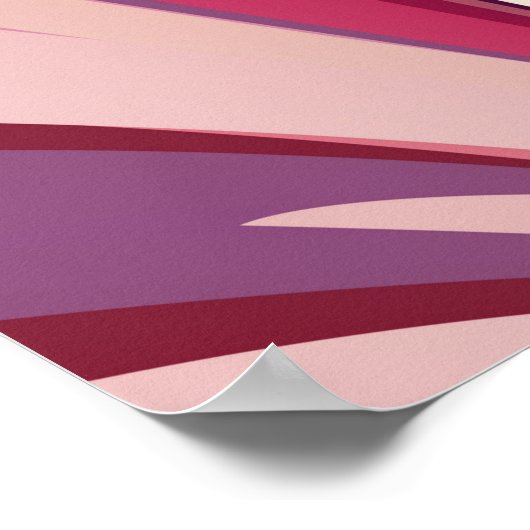 Abstraktes Blumendesign Poster (Ecke)