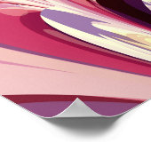 Abstraktes Blumendesign Poster (Ecke)