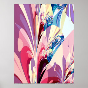 Abstraktes Blumendesign Poster
