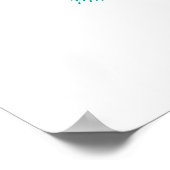 abstraktes Blumendesign Poster (Ecke)