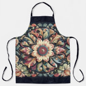 Abstraktes Blumendesign Schürze (Vorderseite)