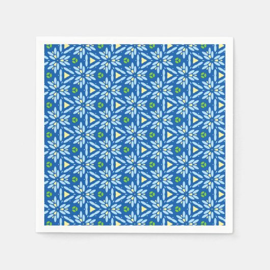 Abstraktes Blumendesign Serviette (Vorderseite)