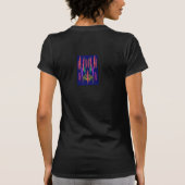Abstraktes Blumendesign T-Shirt (Rückseite)