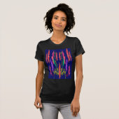 Abstraktes Blumendesign T-Shirt (Vorne ganz)