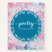 Abstraktes Blumengemälde Personalisierte Poesie Notizblock (Vorderseite)