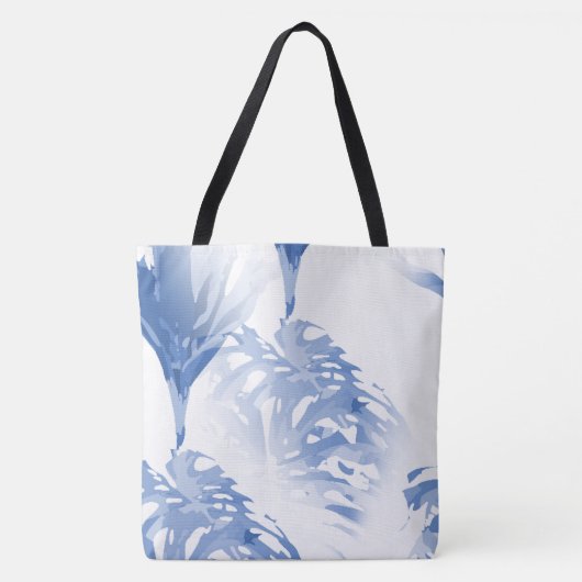 Abstraktes Blumengeschäft Einkaufsstrasse Tasche (Vorderseite)