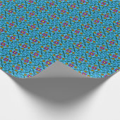 Abstraktes Blumengeschenkpapier Geschenkpapier (Ecke)