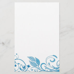 Abstraktes Blumengeschirr Briefpapier