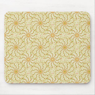 Abstraktes blumengeschmücktes Muster - leicht Mousepad