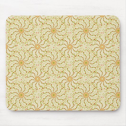 Abstraktes blumengeschmücktes Muster - leicht Mousepad (Vorne)