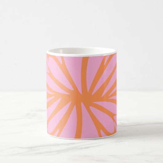 Abstraktes, blumengeschmücktes, pastellfarbenes, o kaffeetasse (Mittel)