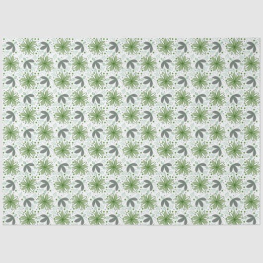 Abstraktes Blumengewebe Seidenpapier (Vorderseite)