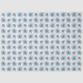 Abstraktes Blumengewebe Seidenpapier (Vorderseite)