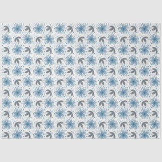 Abstraktes Blumengewebe Seidenpapier