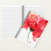 Abstraktes BlumengussNotebook Notizblock (Innen)