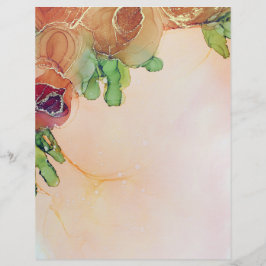 Abstraktes Blumenhandbuch