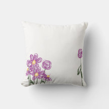 Abstraktes Blumenkissen