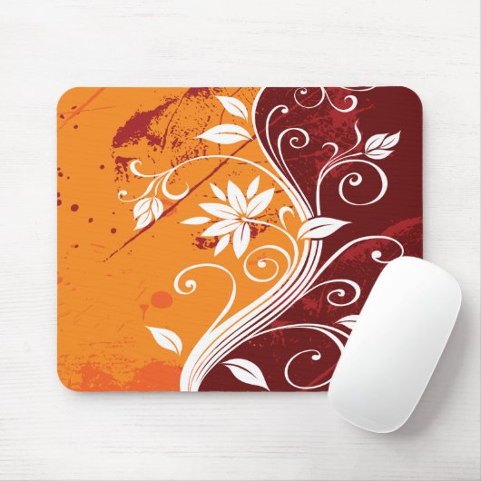 Abstraktes BlumenMousepad Mousepad (Mit Mouse)