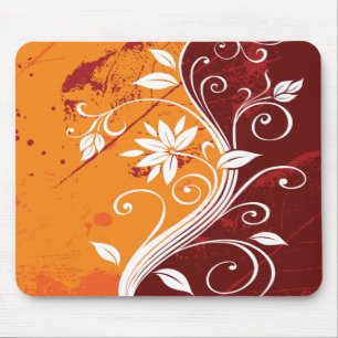 Abstraktes BlumenMousepad Mousepad