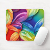 Abstraktes Blumenmousepad Mousepad (Mit Mouse)