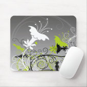 Abstraktes BlumenMousepad Mousepad (Mit Mouse)