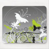 Abstraktes BlumenMousepad Mousepad (Vorne)