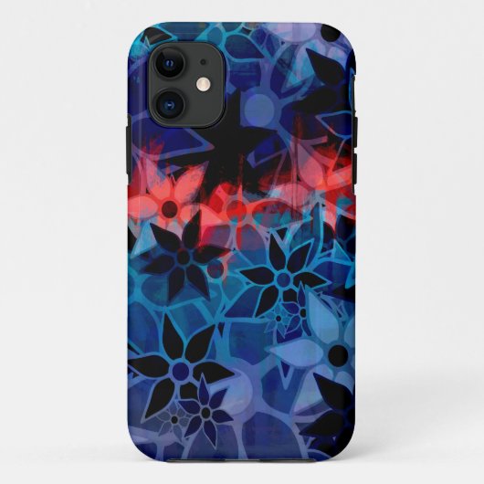Abstraktes Blumenmuster #2 Case-Mate iPhone Hülle (Rückseite)