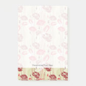 Abstraktes Blumenmuster 2 Post-it Klebezettel (Vorderseite)