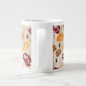 Abstraktes Blumenmuster 4 Jumbo-Tasse (Rückseite)