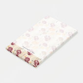 Abstraktes Blumenmuster 4 Post-it Klebezettel (angewinkelt)