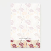 Abstraktes Blumenmuster 4 Post-it Klebezettel (Vorderseite)