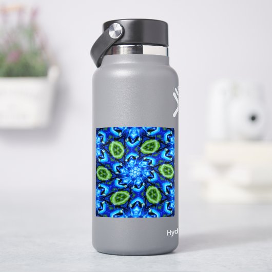 Abstraktes Blumenmuster Aufkleber (HydroFlask)